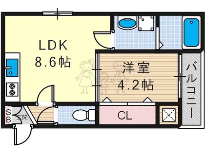 F mirai bliss【2階】の間取り
