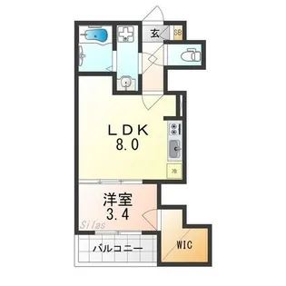 ジーメゾン泉大津スフィール【3階】の間取り