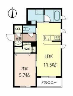 シャーメゾン 美登【0303号室】の間取り