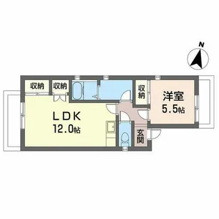 黒田ハイツ【0201号室】の間取り