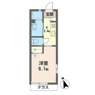 プリムヴェール【0105号室】の間取り
