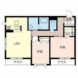 インペリアルスクエアー【0103号室】の間取り