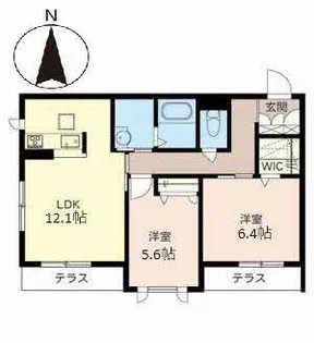 インペリアルスクエアー【0103号室】の間取り