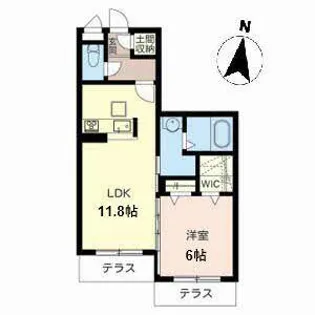 ボー・シャルダン望【0105号室】の間取り