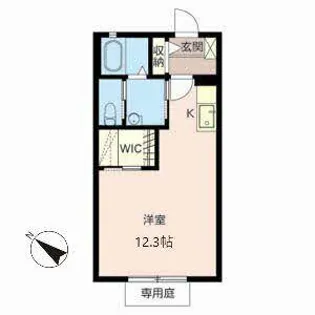 ポラリス【0102号室】の間取り
