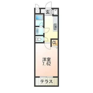 クレシェンテ老松【1階】の間取り