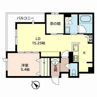シャーメゾン トトローズ【0201号室】の間取り