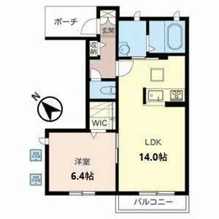 エンジェル プレゼンス【1階】の間取り