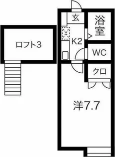 シェリールミニ B棟【B-201号室】の間取り