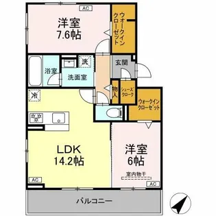 D-avance小川町【3階】の間取り