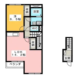 エスポアタウン・UK【2階】の間取り