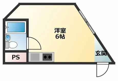 大宝 小阪本町ロイヤルハイツ【409号室】の間取り