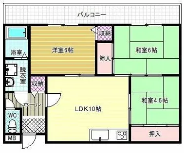 エクセレント玉手【2階】の間取り