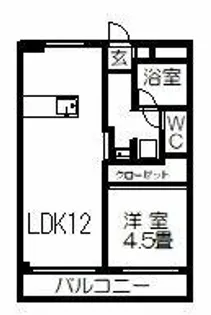 福岡県久留米市合川町【マンション】の間取り