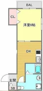 東梅田レジデンス小島【5階】の間取り