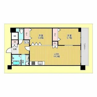 ファイブコート向丘【3階】の間取り