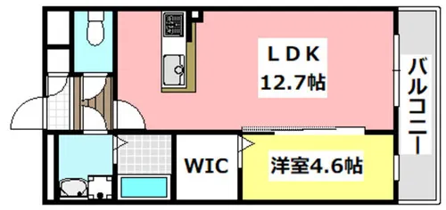 トレンヴィラ北摂【202号室】の間取り
