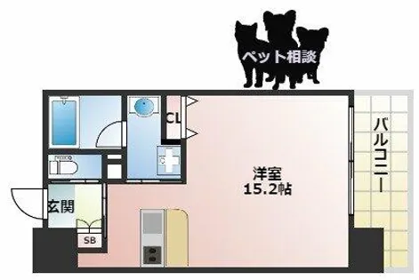 プレジオ海老江【3階】の間取り