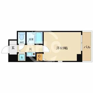 リーガル西長堀【6階】の間取り