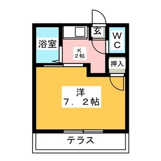 ハイツオンラード【1階】の間取り