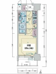 レシオスなんばVOGUE【6階】の間取り