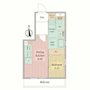 Live Flat京都西院【3階】の間取り