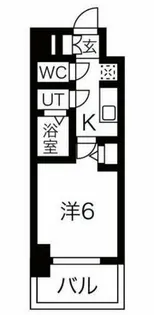 ファステート難波ラグジュ【11階】の間取り