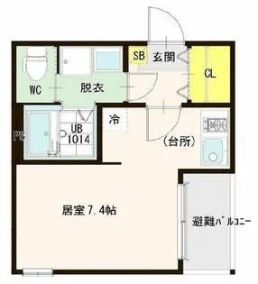 Malva都島【2階】の間取り