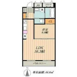 フォレストパーク千鳥【4階】の間取り