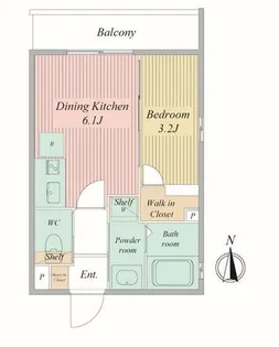 Live Flat京都西院【1階】の間取り