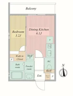 Live Flat京都西院【4階】の間取り