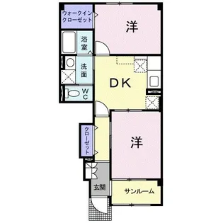 アバンツァート【1階】の間取り