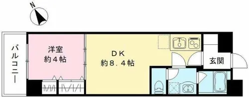 LUVIAS堺【703号室】の間取り