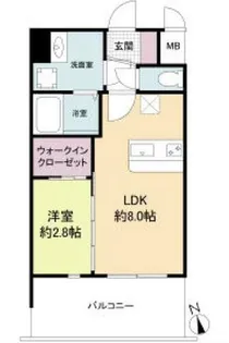 セレニテ難波ミラク弐番館【2階】の間取り