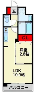コンダクトレジデンスSANGAMORI【6階】の間取り