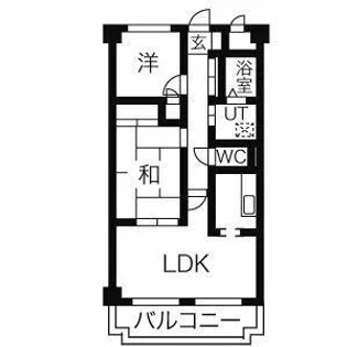 グリーンマンション守山【1階】の間取り