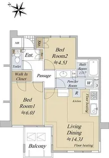 上社シティハウスフレックス【4階】の間取り