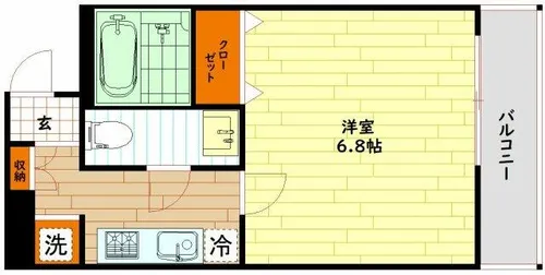 エグゼ大阪城イースト【11階】の間取り