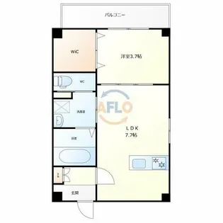 リベラ山坂【3階】の間取り