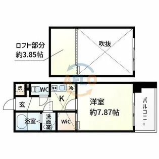 フォレステージュ江坂公園【15階】の間取り