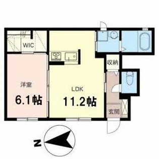 グレイシャス春日【0101号室】の間取り