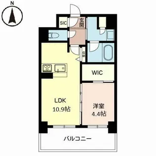 レフィシアコート武庫之荘【0202号室】の間取り