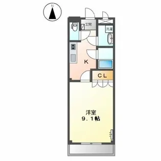 グランドパレス堀越【2階】の間取り
