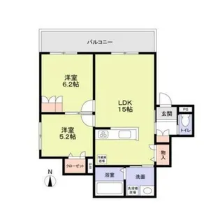 兵庫県尼崎市大庄中通1丁目【アパート】の間取り