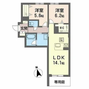 ハワード コート【0102号室】の間取り