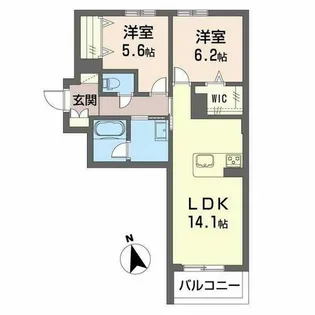ハワード コート【0202号室】の間取り