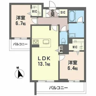 ハワード コート【0205号室】の間取り
