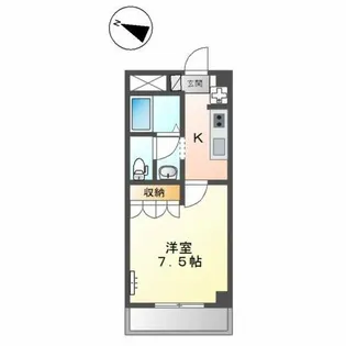 エルアール豊坂【1階】の間取り