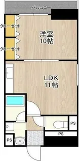 テン・フォーティ【10階】の間取り
