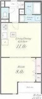 シェリール牛野【3階】の間取り